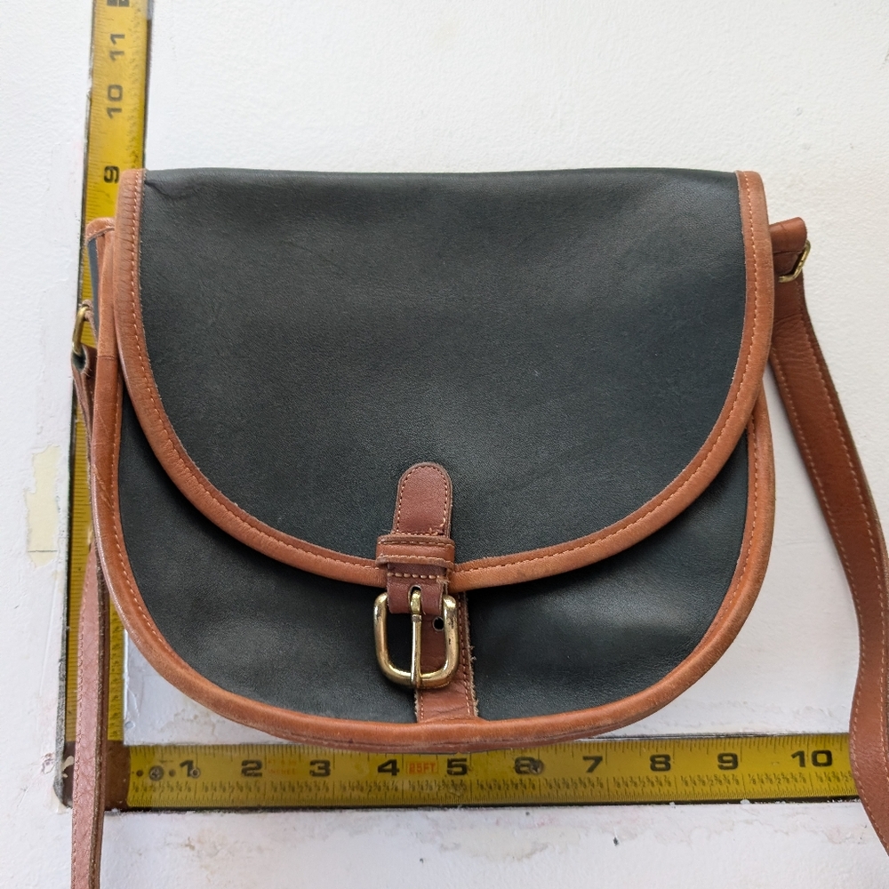 Vintage Women's Coach Leather Riding Saddle Bag Crossbody - Picture 4 of 9